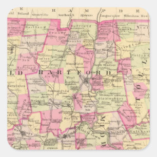 Adesivo Quadrado Connecticut 12