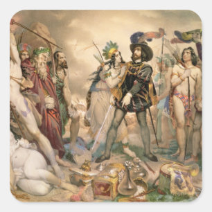 Adesivo Quadrado Conquista do México