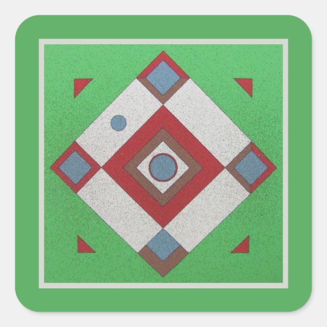 Adesivo Quadrado Conselho Dartball (Frente)