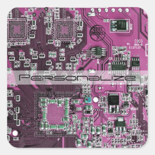 Adesivo Quadrado Conselho de Circuito Púrpura PCB Circuito Conjunto