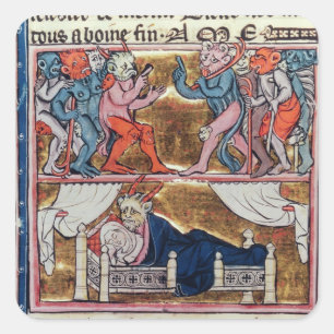 Adesivo Quadrado Conselho de Demônios, do "Histoire de Merlin"