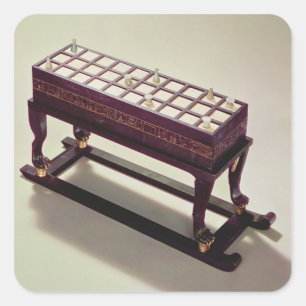 Adesivo Quadrado Conselho de jogos, da Tutankhamun