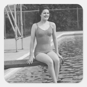 Adesivo Quadrado Conselho de mergulho