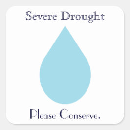 Adesivo Quadrado Conservar água