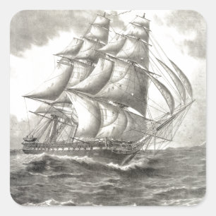 Adesivo Quadrado Constituição dos EUA