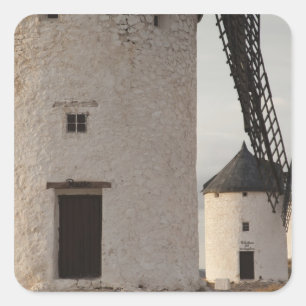 Adesivo Quadrado Consuegra, antigos moinhos de vento de La Mancha