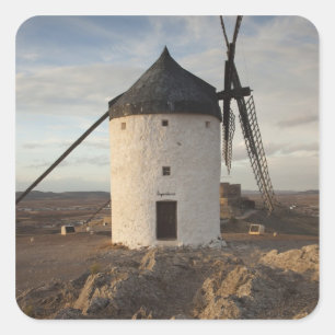 Adesivo Quadrado Consuegra, antigos moinhos de vento de La Mancha