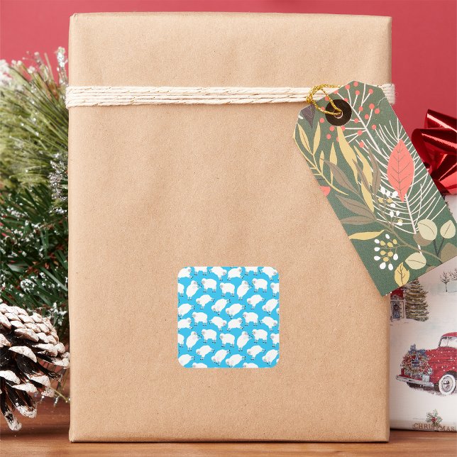 Adesivo Quadrado Contagem de Ovinos (Criador carregado)