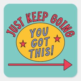 Adesivo Quadrado Continue.