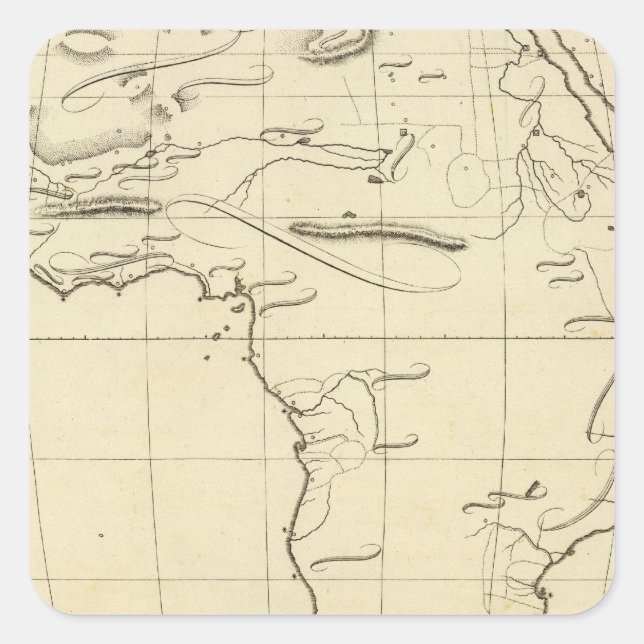 Adesivo Quadrado Contorno da África (Frente)