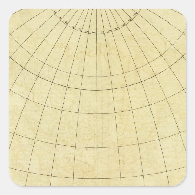 Adesivo Quadrado Contorno da Ásia (Frente)