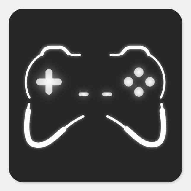 Adesivo Quadrado Controladora de Jogo (Frente)