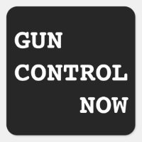 Controle de Armas Agora, texto branco em negrito e