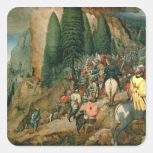 Adesivo Quadrado Conversão de St Paul, 1567