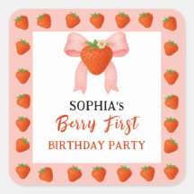 Convite de festas Berry Sweet