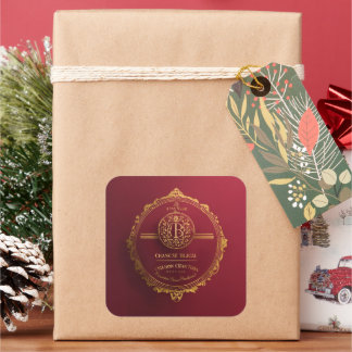 Adesivo Quadrado Convite Real