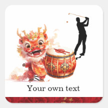 Convites de festas de Golfe de Teto Chinês