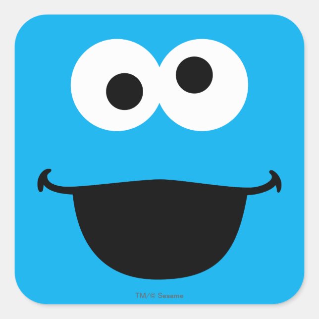 Adesivo Quadrado Cookie Face Art (Frente)