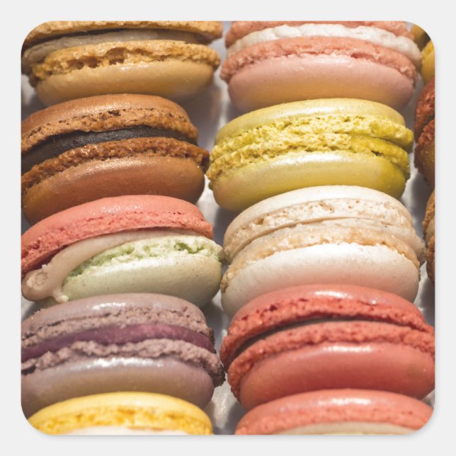 Adesivo Quadrado Cookies Preenchidos do Crème (Frente)