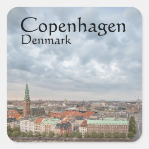 Adesivo Quadrado Copenhaga Dinamarca