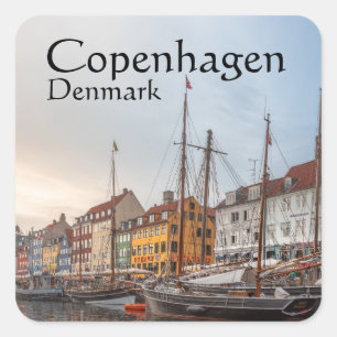 Adesivo Quadrado Copenhaga Dinamarca