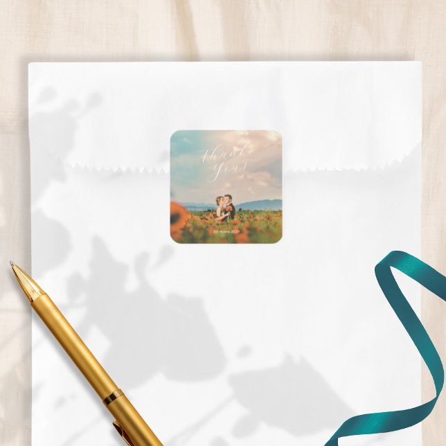 Adesivo Quadrado Cópulas Amarelas Rústicas Simples Azuis Aquarela (Criador carregado)