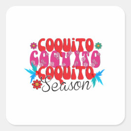 Adesivo Quadrado Coquito Season, dia nacional do coquito