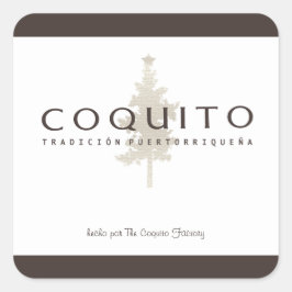 Adesivo Quadrado Coquito Tradicion Puertorriquena
