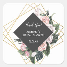 Cor da Água Rosa e Dourada Floral