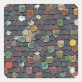 Adesivo Quadrado cor do telhado-998