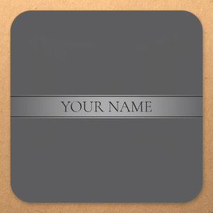 Adesivo Quadrado Cor Editável de Faixa de Gradiente Elegante Simple