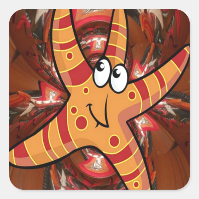 Adesivo Quadrado Cor na execução (Frente)