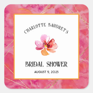 Adesivo Quadrado Cor quente moderna