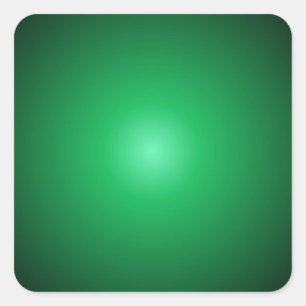Adesivo Quadrado Cor Verde Elegante da Tendência do Vazio Personali