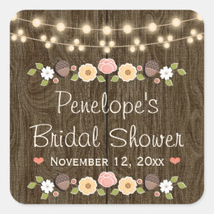 Adesivo Quadrado Cora a corda do chá de panela rústico da queda d