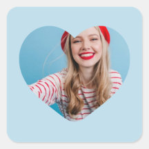 coração do autocolante personalizado