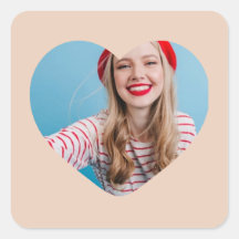 coração do autocolante personalizado