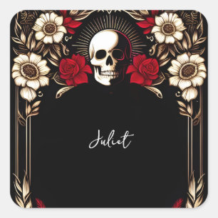 Adesivo Quadrado Coração Vermelho Preto Branco Claret Rubi Chuva de