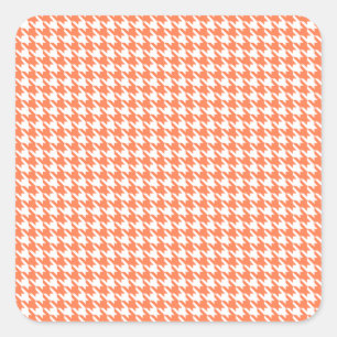Adesivo Quadrado Coral Modern Houndstooth em Emporiomoffa