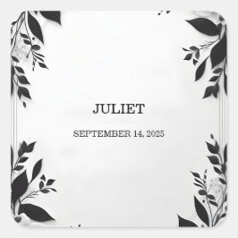 Adesivo Quadrado Corda Bonita Somos Chá de panela Casando