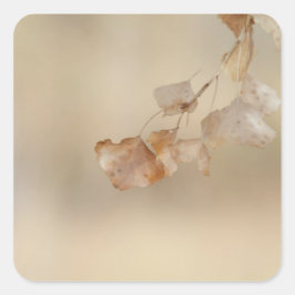 Adesivo Quadrado cordas de folhas de ouro