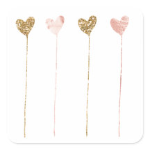 Cordas Douradas De Coração Com Glama Rosa-Rosa