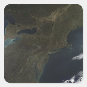 Adesivo Quadrado Cores da queda nos Estados Unidos orientais