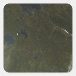 Adesivo Quadrado Cores de queda no noroeste da Rússia