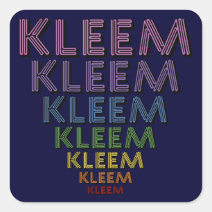Adesivo Quadrado Cores do Chakra Kleem