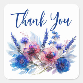 Adesivo Quadrado 💍 Cornflower & Lavanda