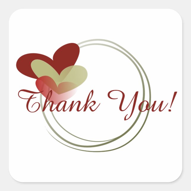 Adesivo Quadrado Coroa com Corações (Frente)