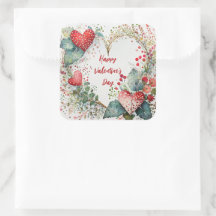 Coroa de coração de valentine floral country perso
