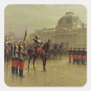 Adesivo Quadrado Coronel de La Rochetulon