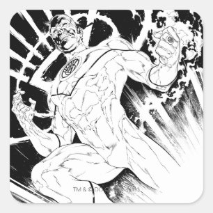 Adesivo Quadrado Corpo branco da lanterna